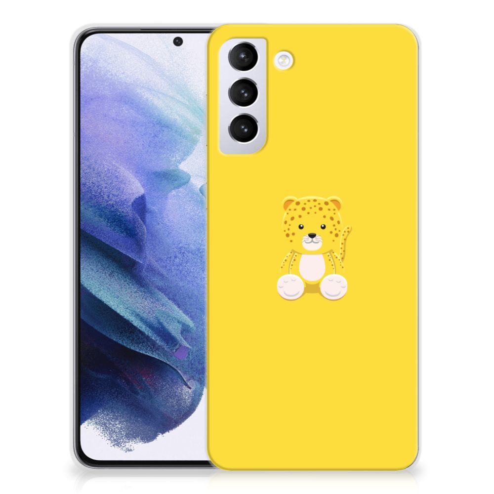 Samsung Galaxy S21 Plus Telefoonhoesje met Naam Baby Leopard B2C Telecom