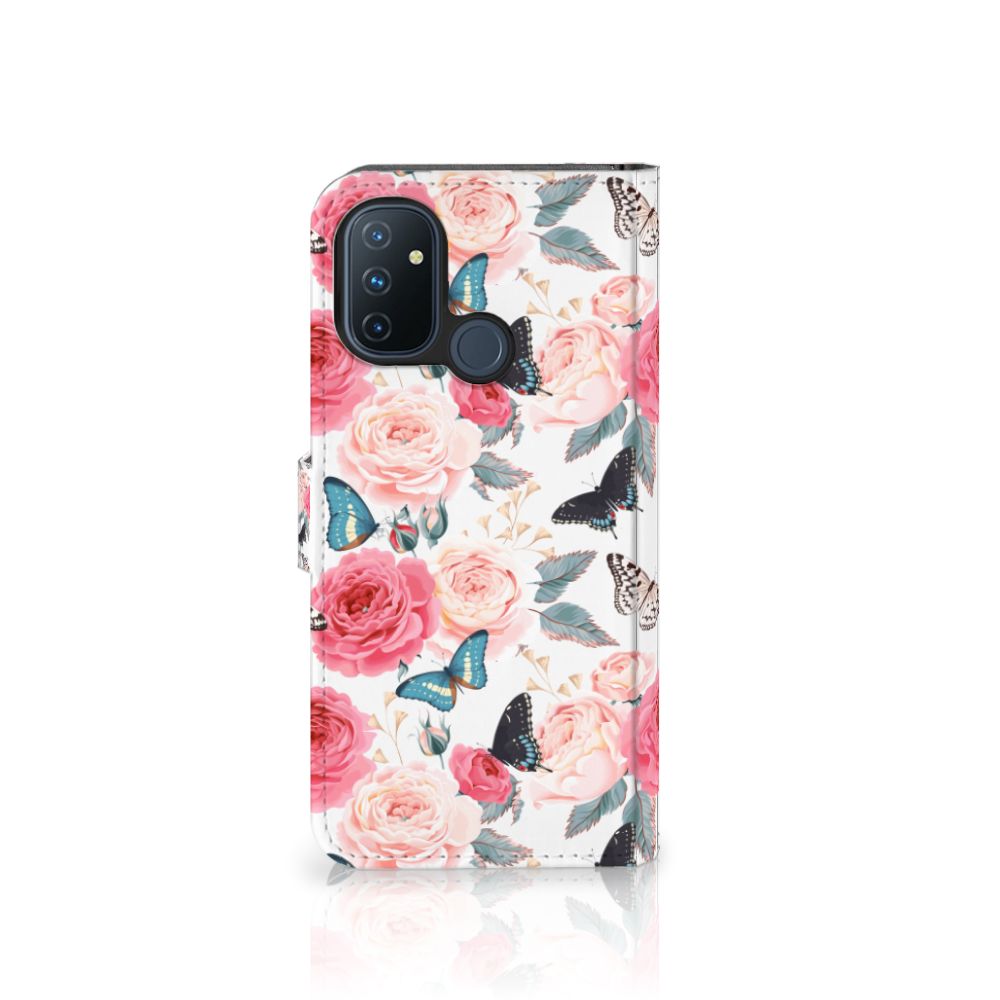 OnePlus Nord N100 Hoesje Butterfly Roses