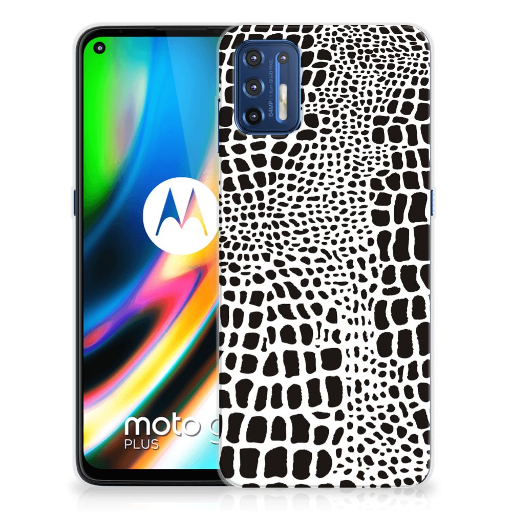 Motorola Moto G9 Plus TPU Hoesje Slangenprint B2C Telecom