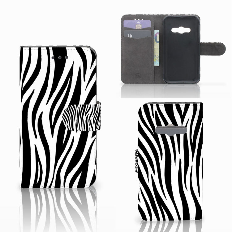 Samsung Galaxy Xcover 3 | Xcover 3 VE Telefoonhoesje met Pasjes Zebra