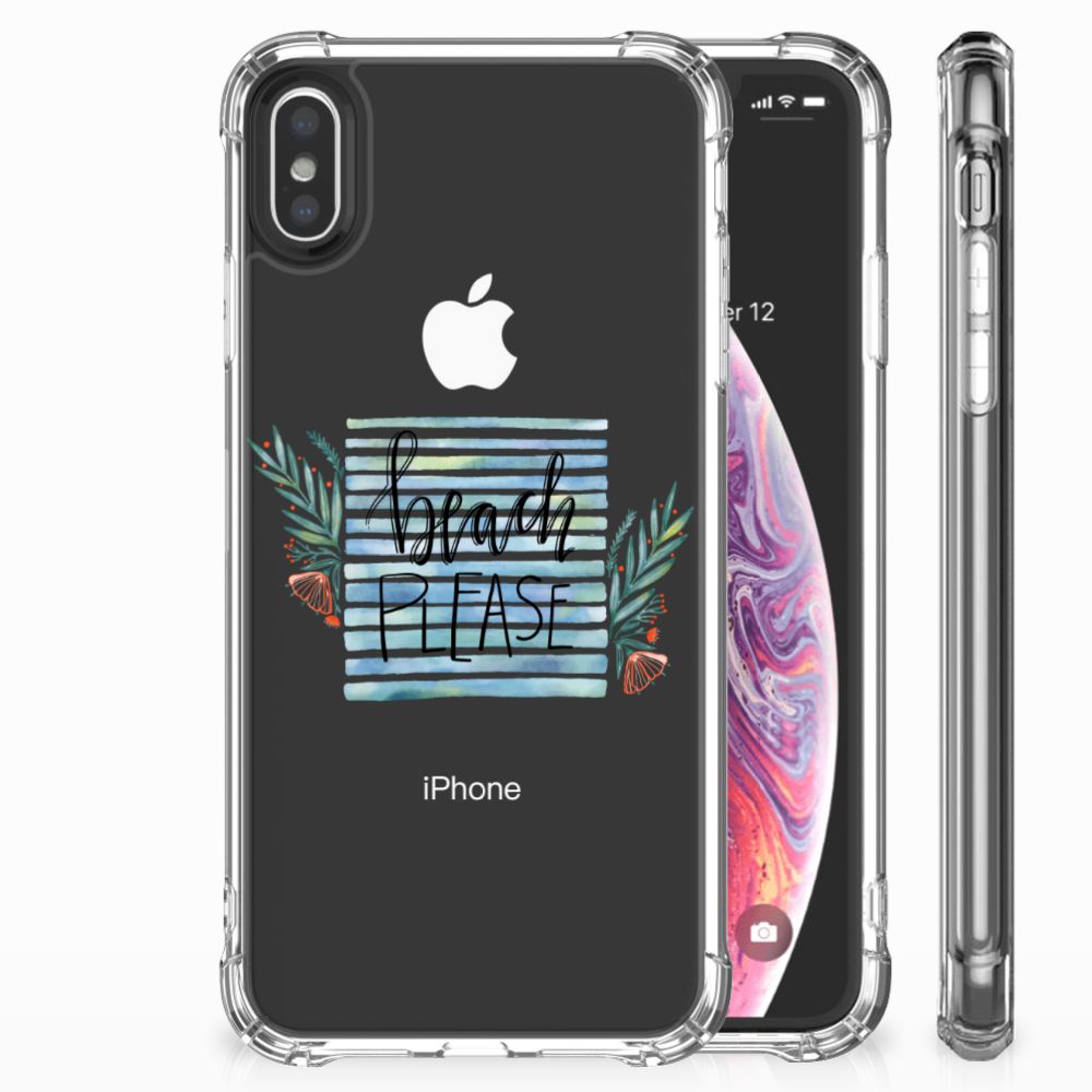 Apple iPhone X | Xs Stevig Bumper Hoesje Boho Beach