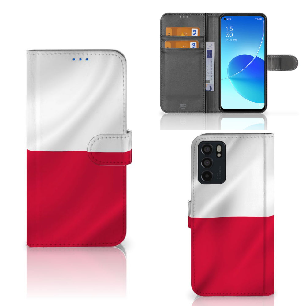 OPPO Reno6 5G Bookstyle Case Polen