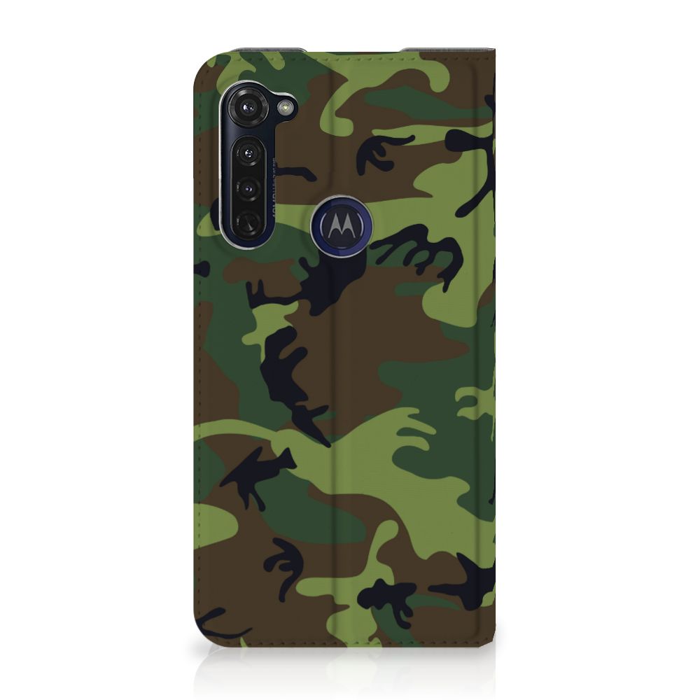 Motorola Moto G Pro Hoesje met Magneet Army Dark - B2C Telecom