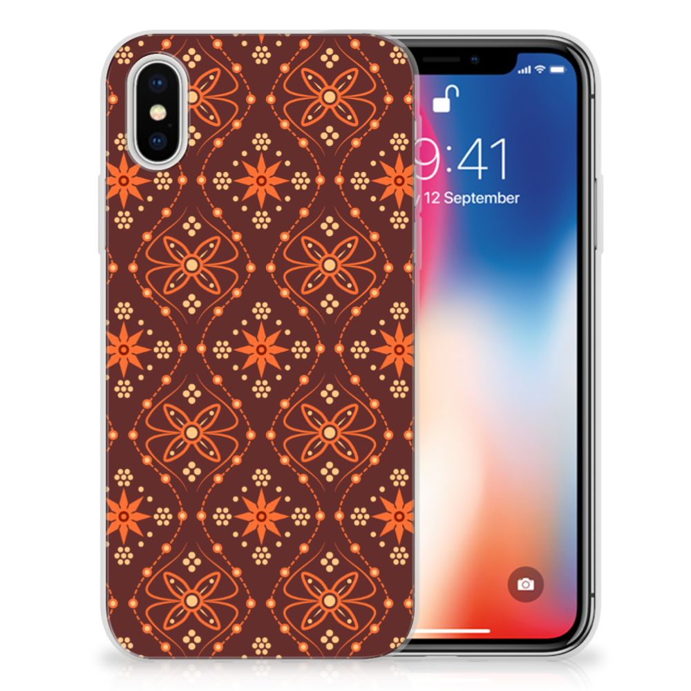 Apple iPhone X | Xs TPU bumper Batik Brown