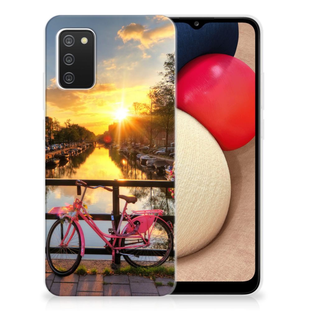 Samsung Galaxy A02s Siliconen Back Cover Amsterdamse Grachten B2C Telecom