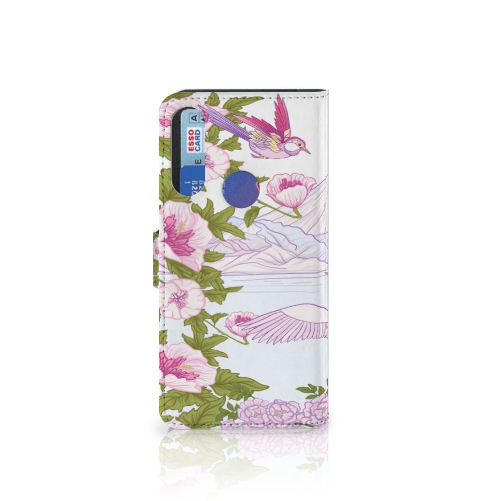 Alcatel 1S 2020 Telefoonhoesje met Pasjes Bird Standing
