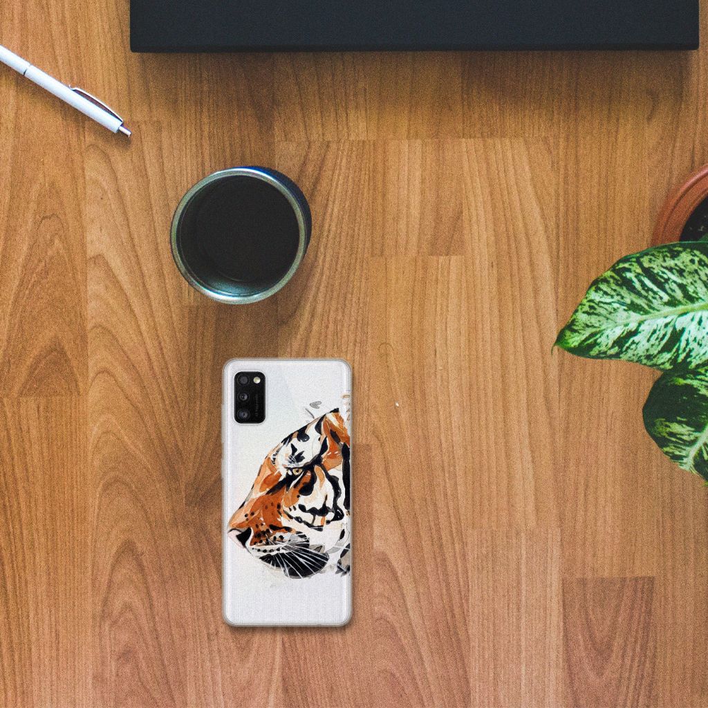 Hoesje maken Samsung Galaxy A41 Watercolor Tiger