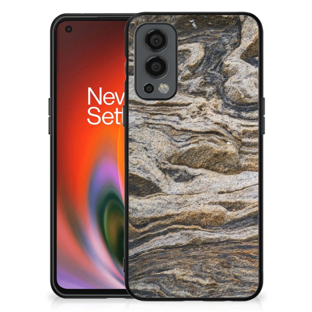 OnePlus Nord 2 Marmeren Print Telefoonhoesje Steen