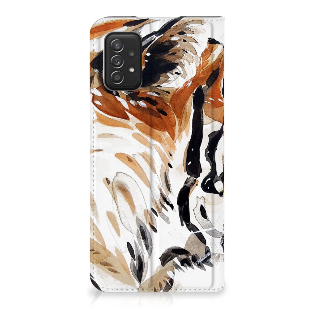 Bookcase Samsung Galaxy A03s Watercolor Tiger - B2C Telecom