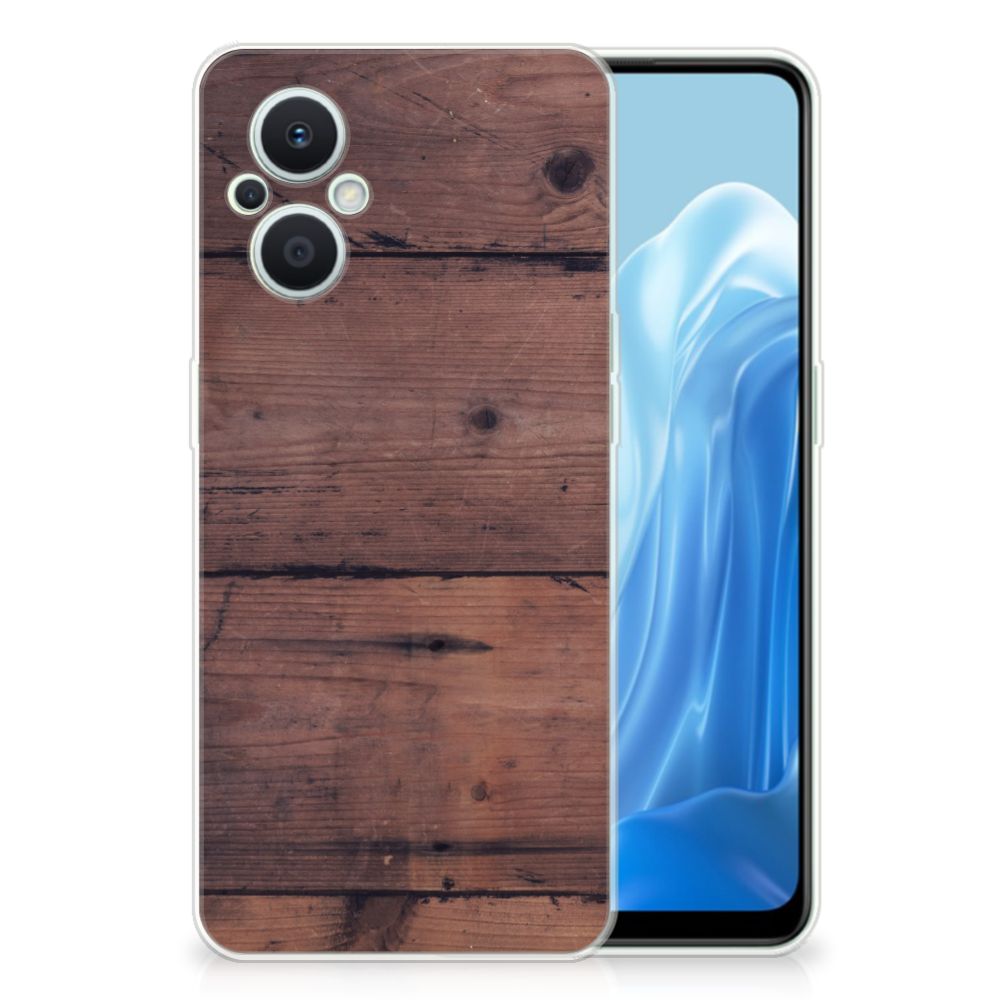 OPPO Reno8 Lite Bumper Hoesje Old Wood B2C Telecom