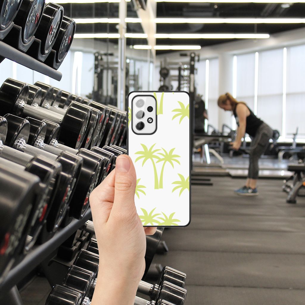 Samsung Galaxy A73 Bloemen Hoesje Palmtrees B2C Telecom