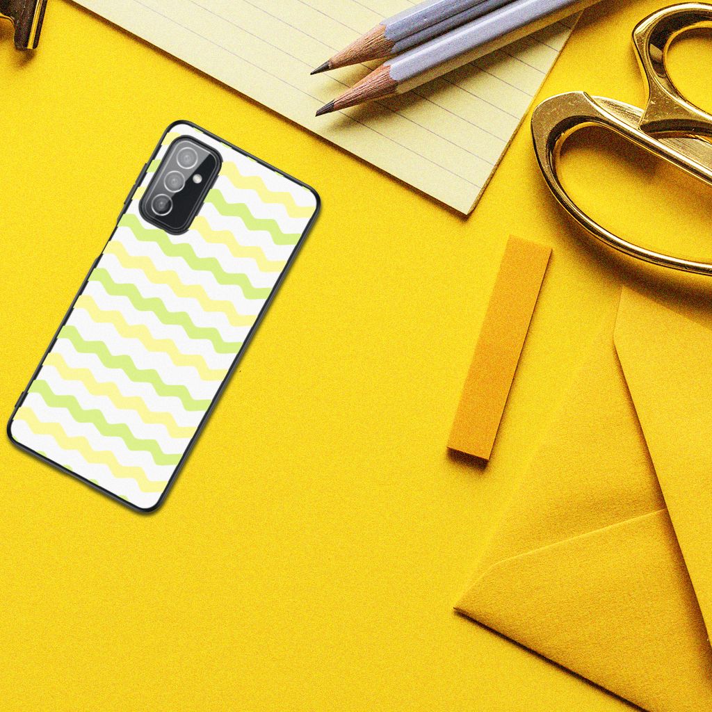 Samsung Galaxy M52 Back Case Waves Yellow B2C Telecom