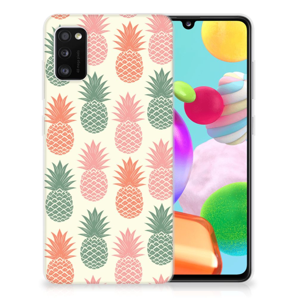 Samsung Galaxy A41 Siliconen Case Ananas