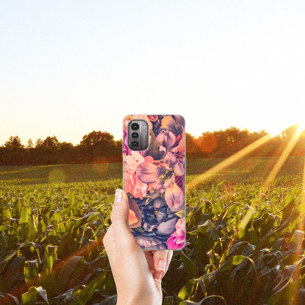 Nokia G21 | G11 TPU Case Bosje Bloemen