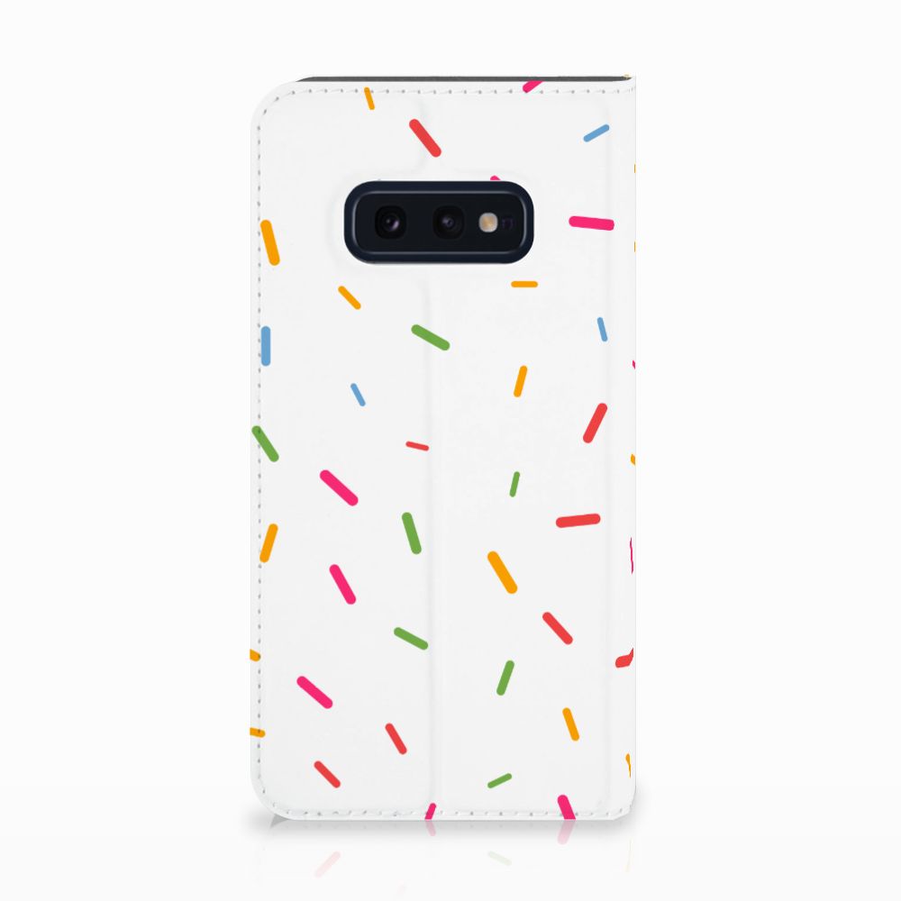Samsung Galaxy S10e Flip Style Cover Donut Roze