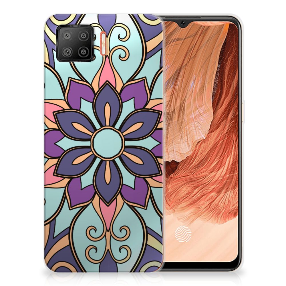 OPPO A73 4G TPU Case Purple Flower B2C Telecom