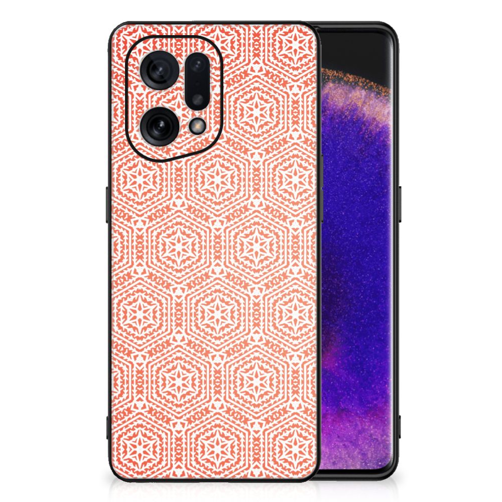 OPPO Find X5 Back Case Pattern Orange