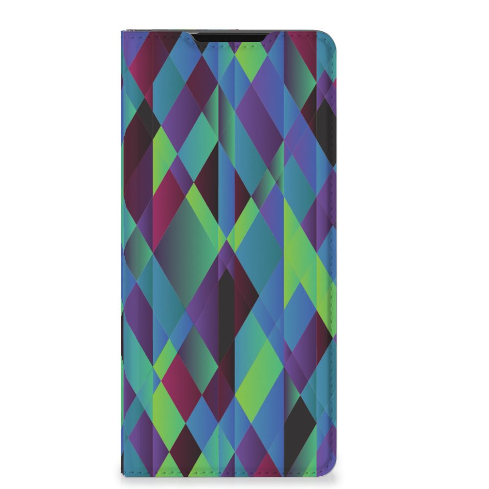 Samsung Galaxy S21 Ultra Stand Case Abstract Green Blue - B2C Telecom