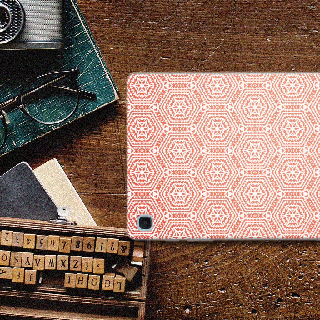 Samsung Galaxy Tab S6 Lite | S6 Lite (2022) Hippe Hoes Pattern Orange - B2C Telecom