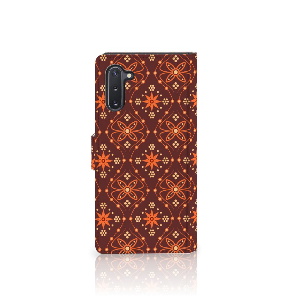 Samsung Galaxy Note 10 Telefoon Hoesje Batik Brown