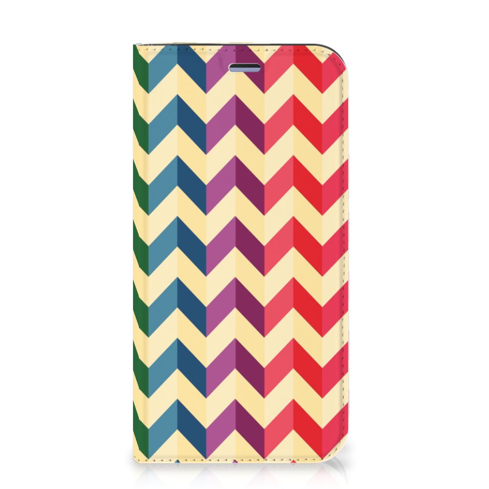 iPhone 12 Mini Hoesje met Magneet Zigzag Multi Color - B2C Telecom