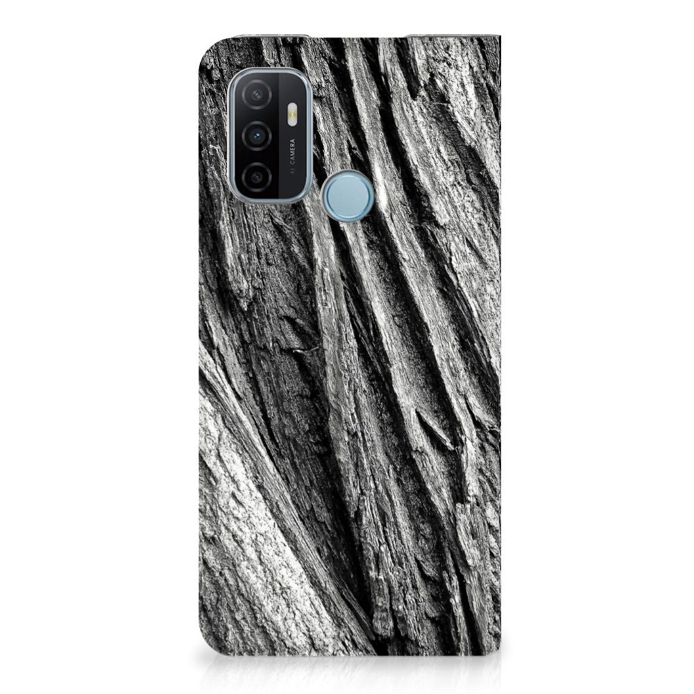 Book Wallet Case OPPO A53 | A53s Boomschors Grijs - B2C Telecom