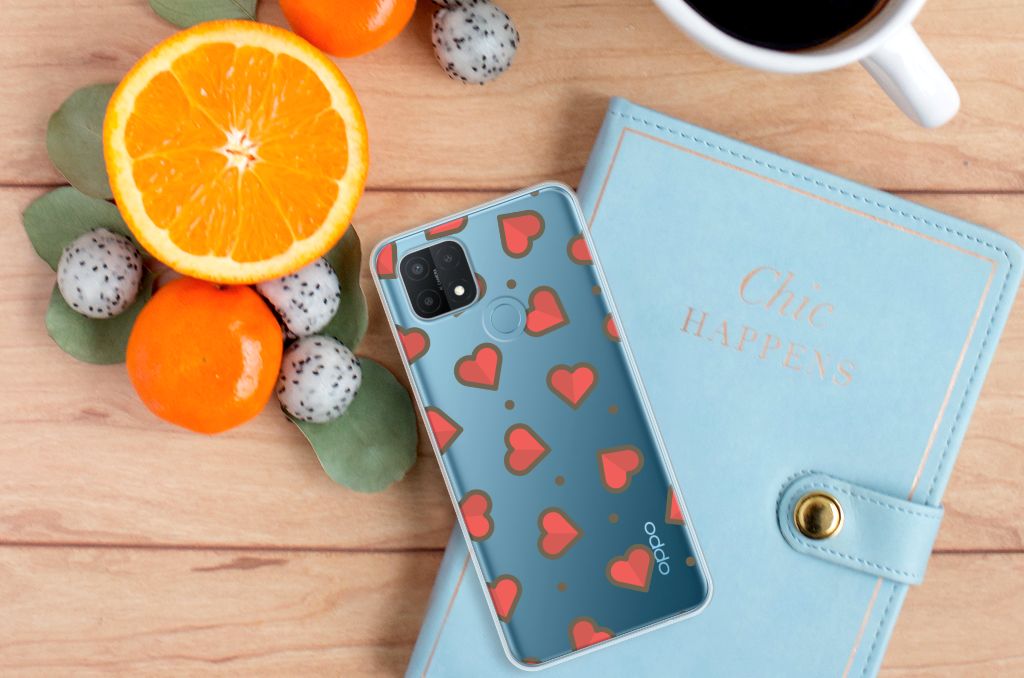OPPO A15 TPU bumper Hearts