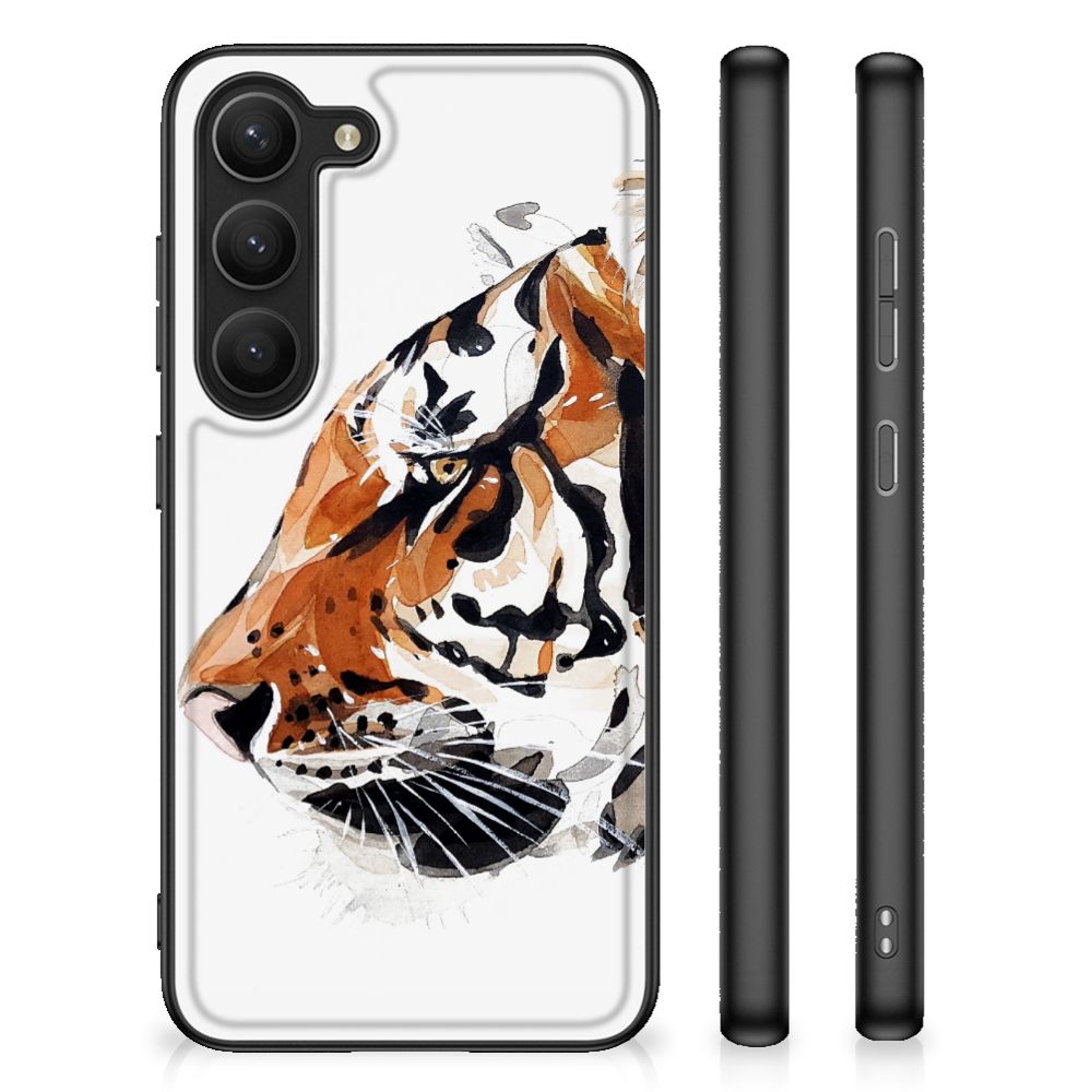 Kleurrijke Telefoonhoesje Samsung Galaxy S23 Watercolor Tiger B2C Telecom