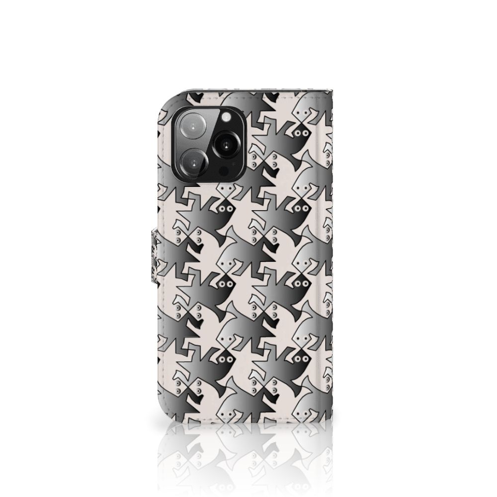 iPhone 13 Pro Max Telefoonhoesje met Pasjes Salamander Grey