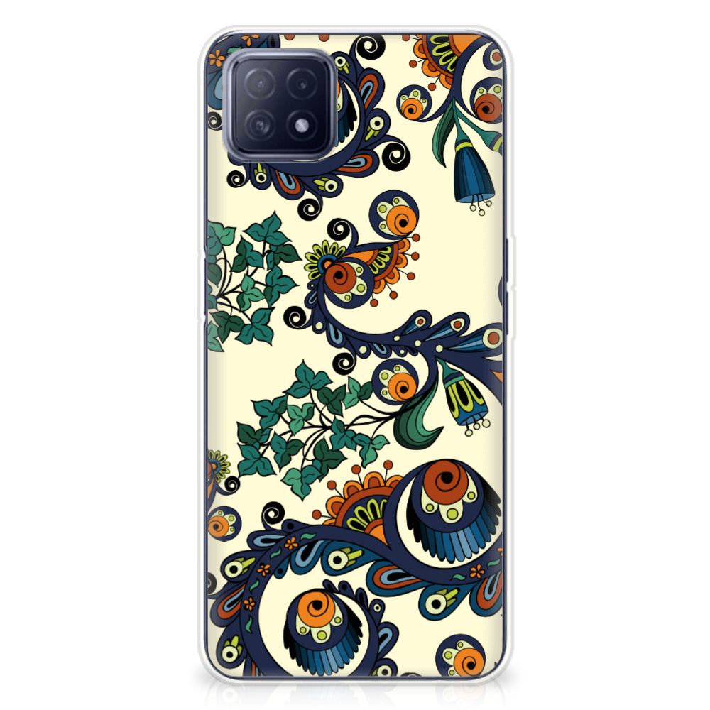 Siliconen Hoesje OPPO A53 5G | OPPO A73 5G Barok Flower