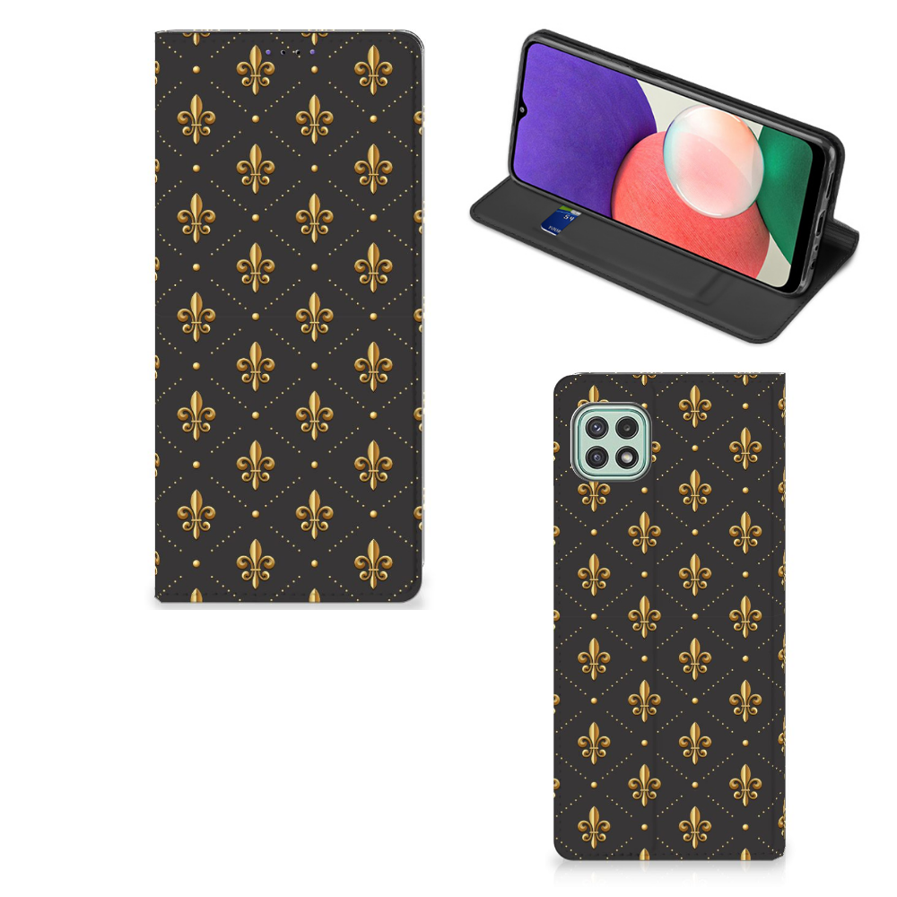 Samsung Galaxy A22 5G Hoesje met Magneet Franse Lelie - B2C Telecom