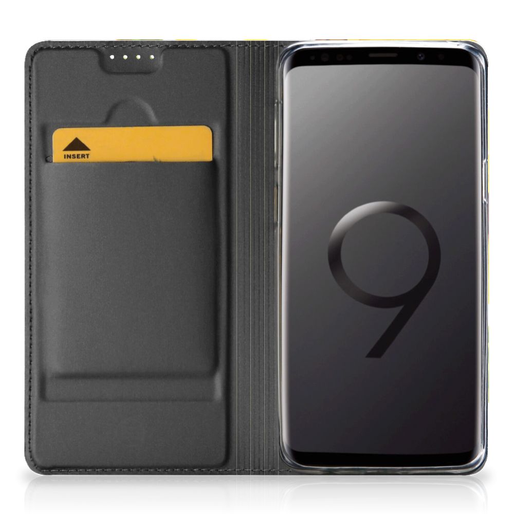 Smart Cover voor Samsung Galaxy S9 Zonnebloemen - B2C Telecom