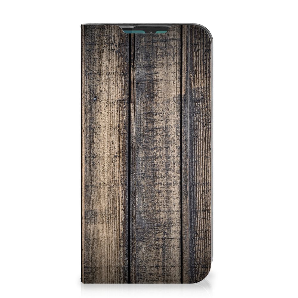 Motorola G8 Plus Book Wallet Case Steigerhout - B2C Telecom