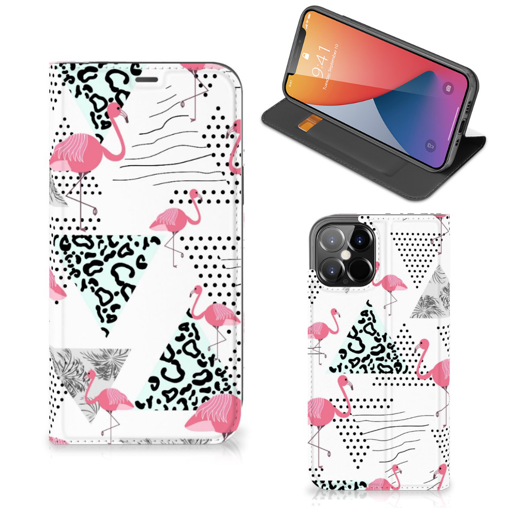 iPhone 12 Pro Max Hoesje maken Flamingo Triangle - B2C Telecom