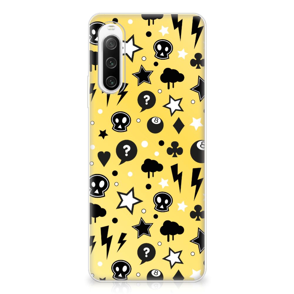 Silicone Back Case Sony Xperia 10 IV Punk Geel