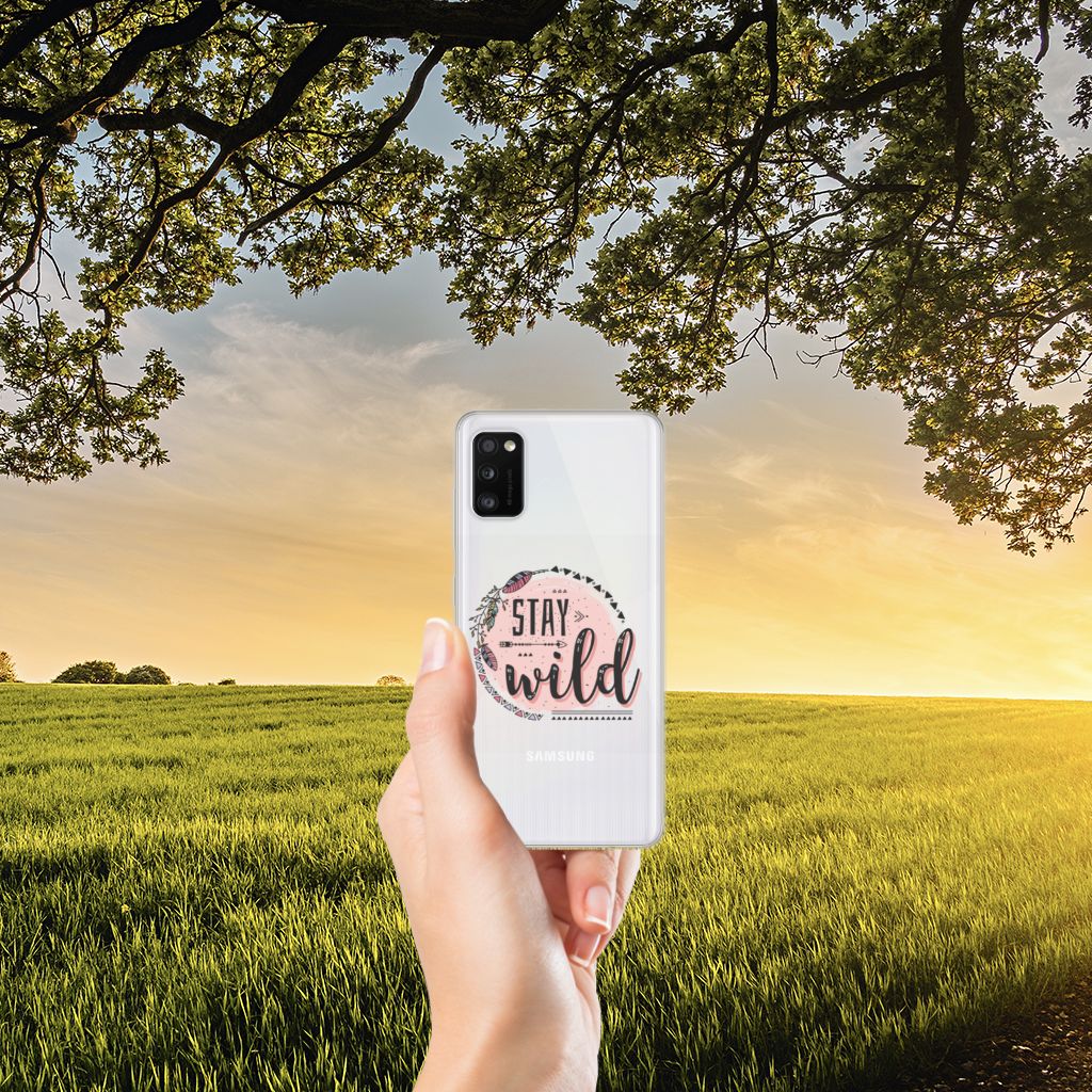 Samsung Galaxy A41 Telefoonhoesje met Naam Boho Stay Wild B2C Telecom