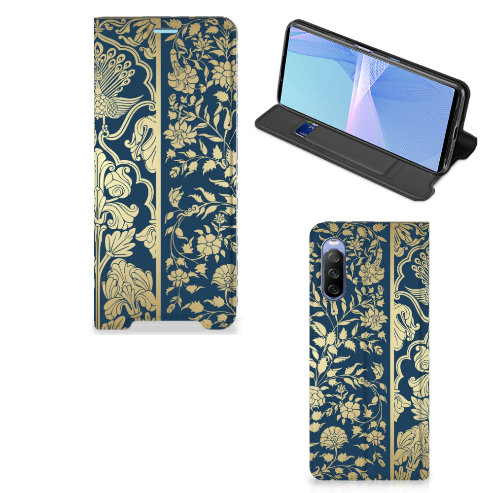 Sony Xperia 10 III Smart Cover Beige Flowers