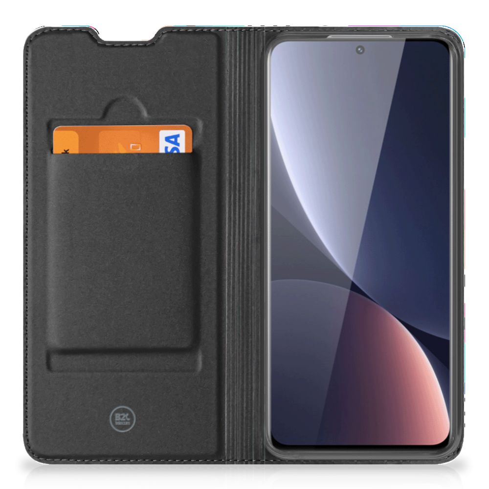 Xiaomi 12 Pro Stand Case Blokken Kleurrijk - B2C Telecom