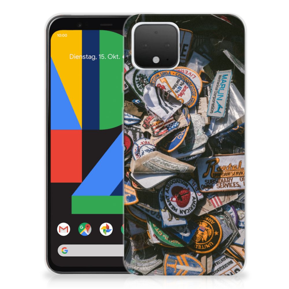 Google Pixel 4 Siliconen Hoesje met foto Badges