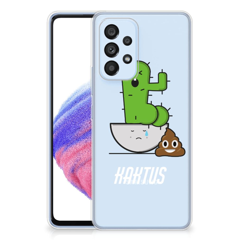 Samsung Galaxy A53 5G Telefoonhoesje met Naam Cactus Poo