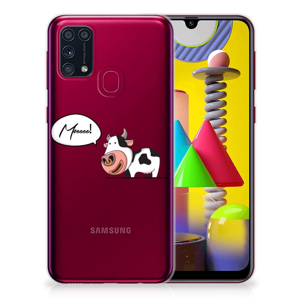 Samsung Galaxy M31 Telefoonhoesje met Naam Cow B2C Telecom