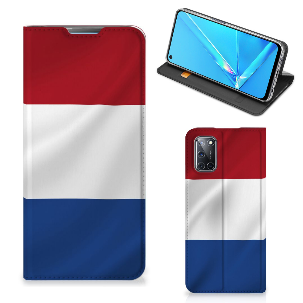 OPPO A52 | A72 Standcase Nederlandse Vlag - B2C Telecom