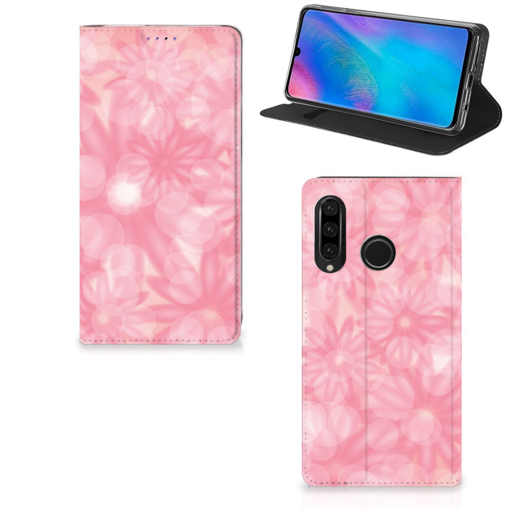 Huawei P30 Lite New Edition Smart Cover Spring Flowers