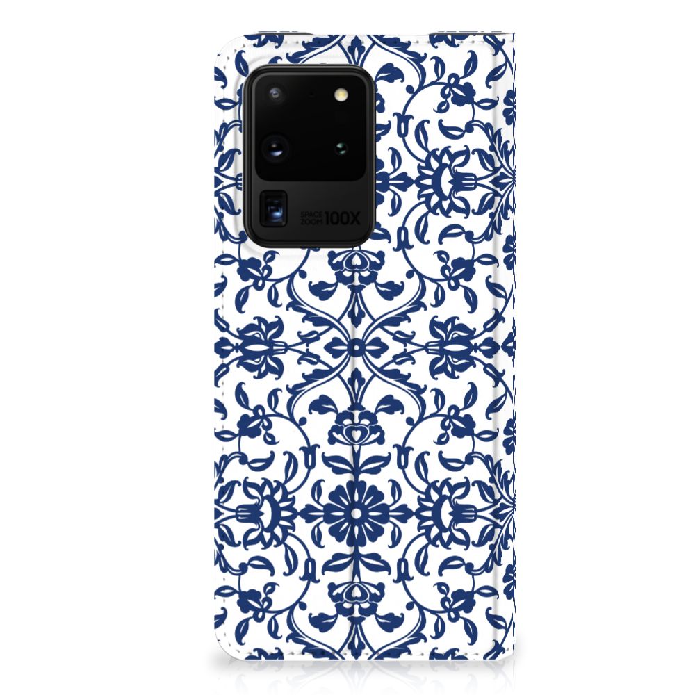 Samsung Galaxy S20 Ultra Smart Cover Flower Blue - B2C Telecom