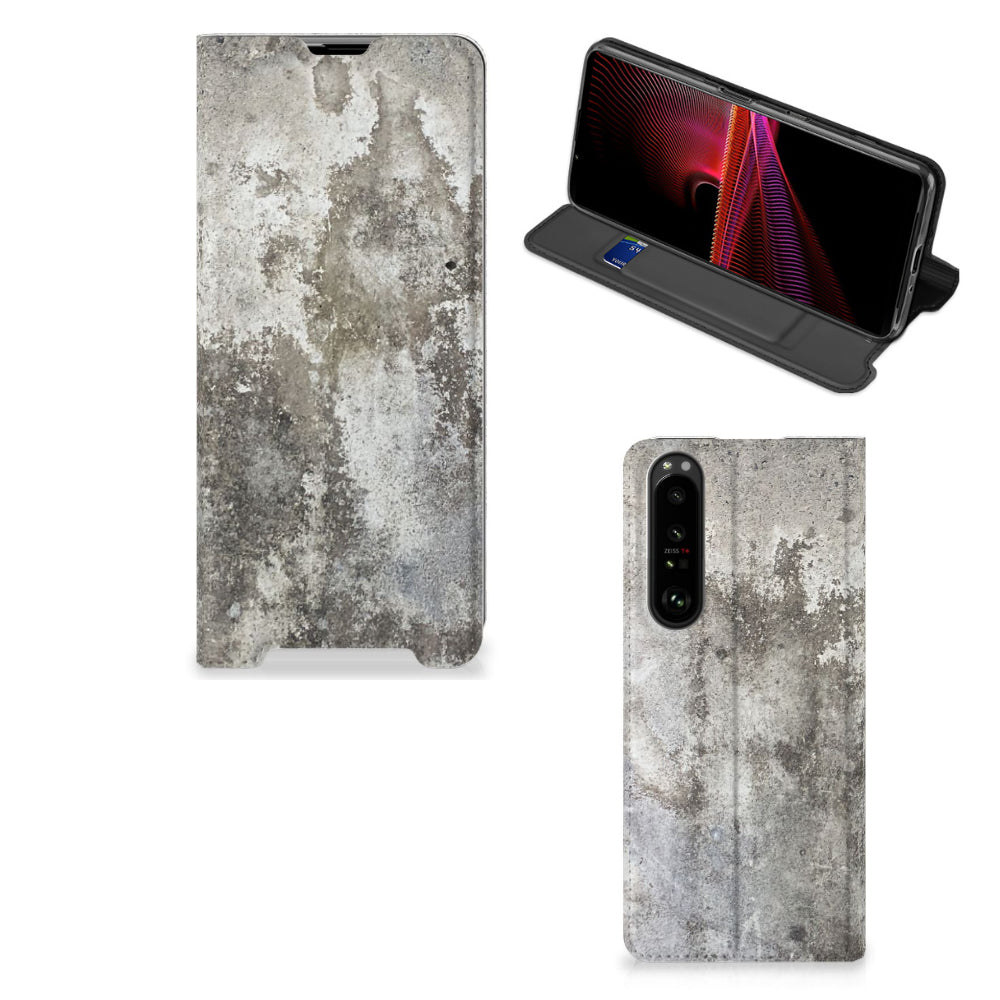 Sony Xperia 1 III Standcase Beton Print