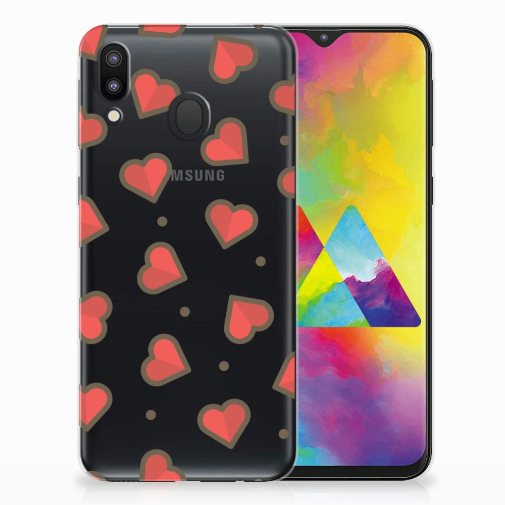 Samsung Galaxy M20 (Power) TPU bumper Hearts