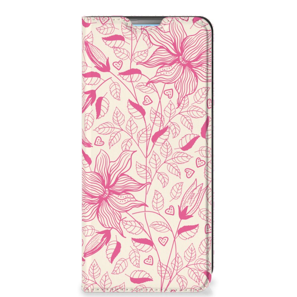 OPPO A74 4G Smart Cover Pink Flowers - B2C Telecom