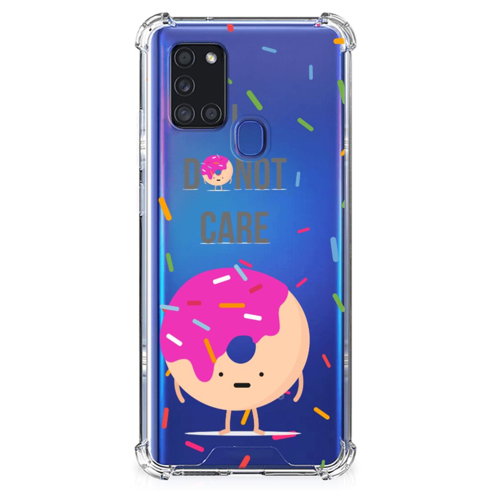 Samsung Galaxy A21s Beschermhoes Donut Roze