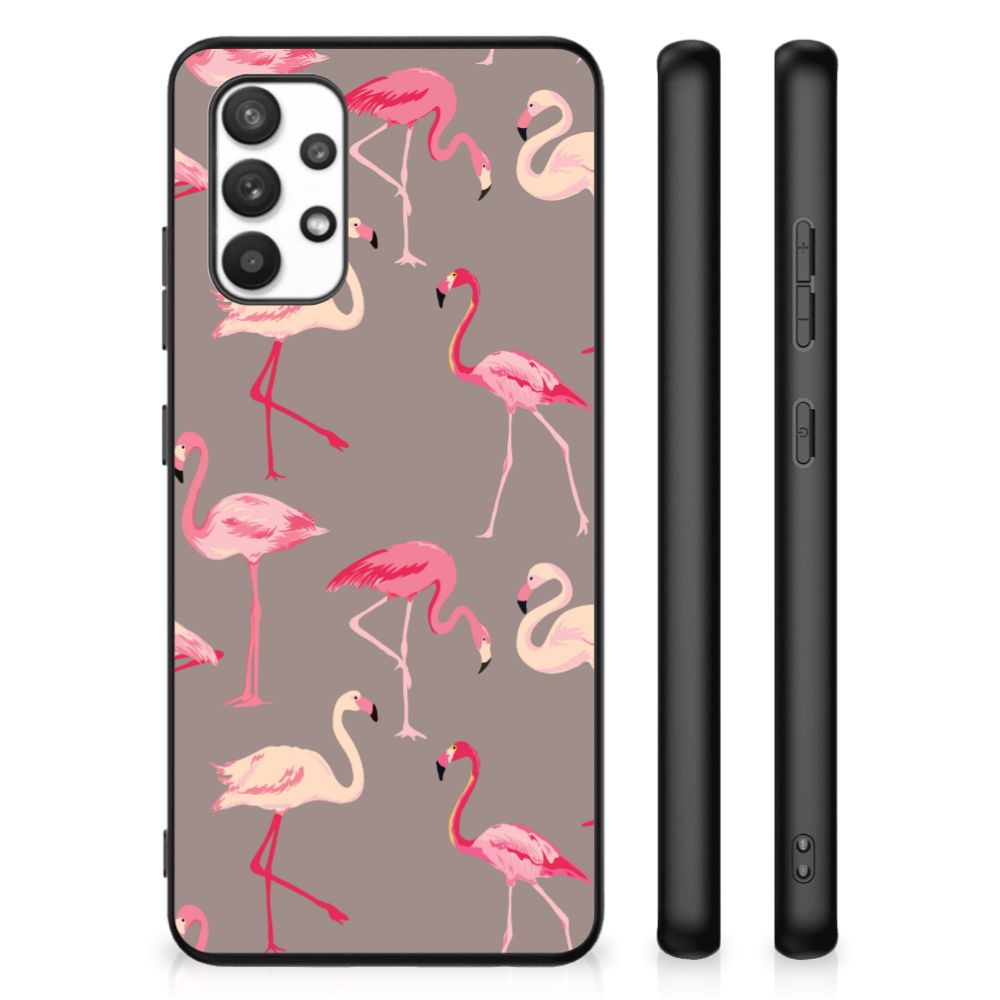 Samsung Galaxy A32 4G | A32 5G Enterprise Editie Dierenprint Telefoonhoesje Flamingo B2C Telecom