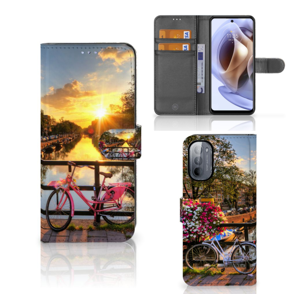 Motorola Moto G31 | G41 Flip Cover Amsterdamse Grachten